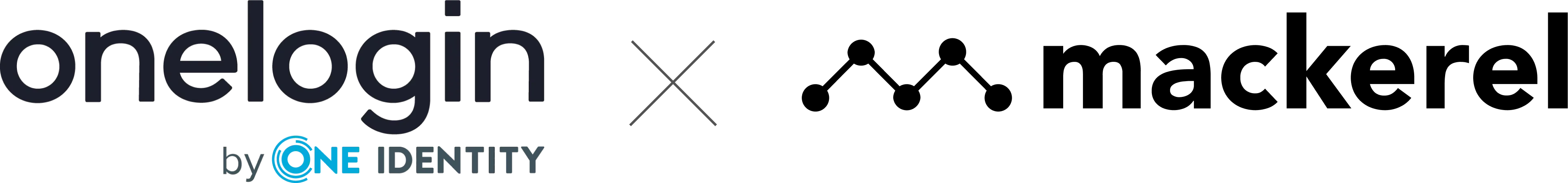 OneLoginとMackerelのロゴ画像