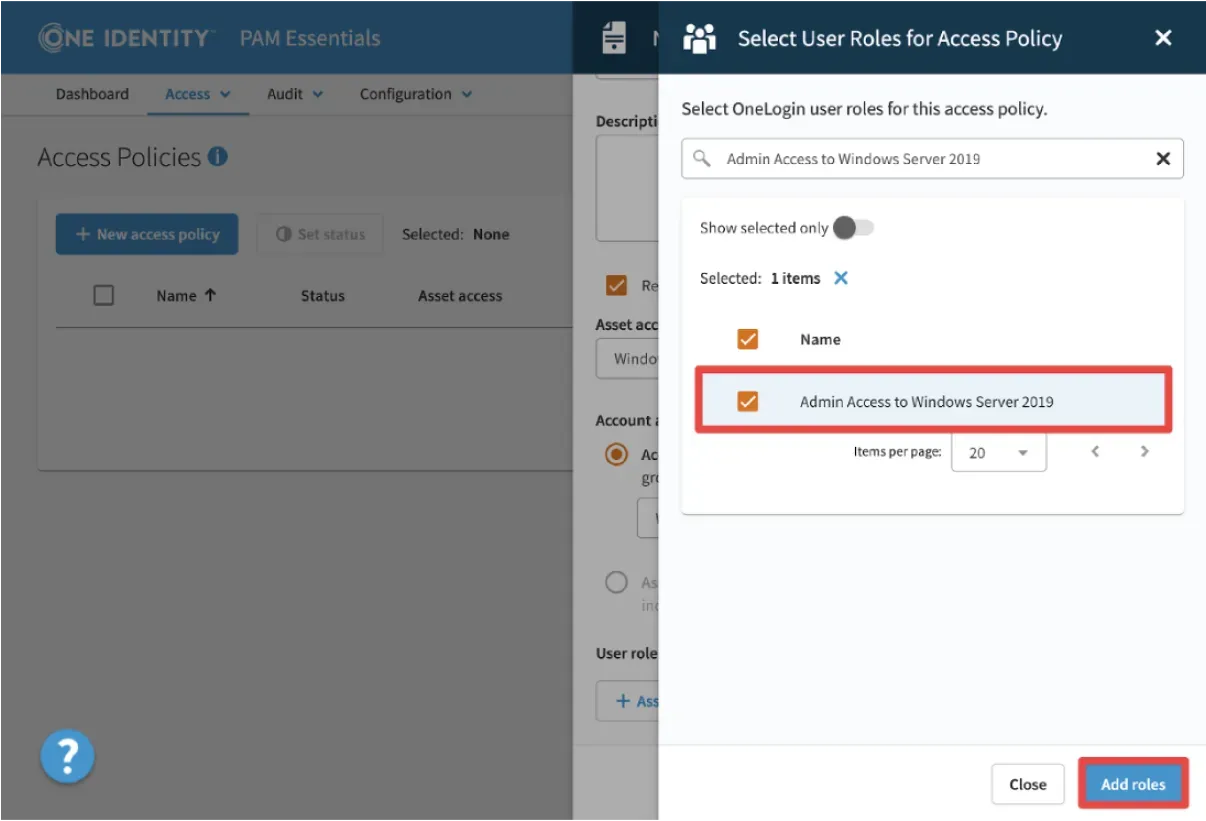 Roleによる特権制御""