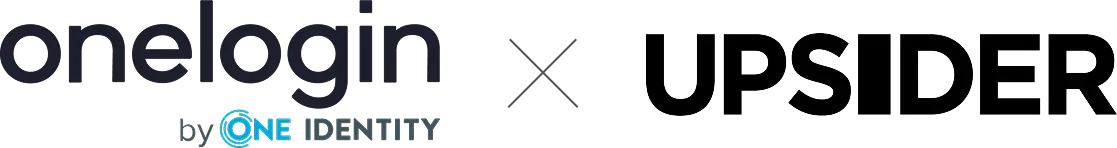OneLoginとupsiderのロゴ画像